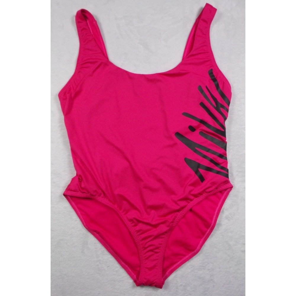 Nike Swim Womens Size Extra Large Pink One Piece Swimsuit U-Back Stretch NWT
